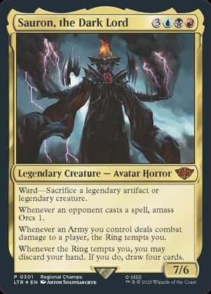 Sauron, the Dark Lord - Magic: The Gathering - LTR-P Near Mint Inglés - Carta de Magic: The Gathering en México | Hydra Collectables