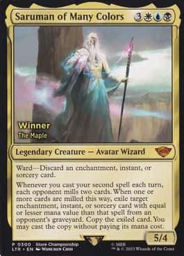 Saruman of Many Colors - Magic: The Gathering - Store Championships Near Mint Inglés - Carta de Magic: The Gathering en México | Hydra Collectables