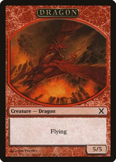 Dragon Token - Magic: The Gathering - 10ED Near Mint Japonés - Carta de Magic: The Gathering en México | Hydra Collectables