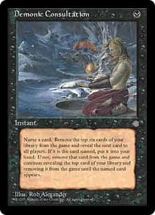 Demonic Consultation - Magic: The Gathering - ICE Moderadamente Jugada Inglés - Carta de Magic: The Gathering en México | Hydra Collectables