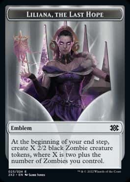 Emblem Liliana,the Last Hope - Magic: The Gathering - 2X2 Near Mint Inglés - Carta de Magic: The Gathering en México | Hydra Collectables