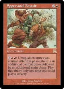 Aggravated Assault - Magic: The Gathering - ONS Moderadamente Jugada Inglés - Carta de Magic: The Gathering en México | Hydra Collectables