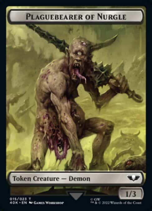 Plaguebearer of Nurgle/Spawn Token - Magic: The Gathering - 40K Near Mint Inglés - Carta de Magic: The Gathering en México | Hydra Collectables