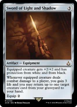 Sword of Light and Shadow - Magic: The Gathering - ACR Near Mint Inglés - Carta de Magic: The Gathering en México | Hydra Collectables