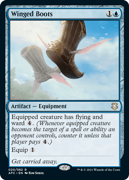 Winged Boots - Magic: The Gathering - AFC Near Mint Inglés - Carta de Magic: The Gathering en México | Hydra Collectables