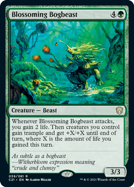 Blossoming Bogbeast - Magic: The Gathering - C21 Near Mint Inglés - Carta de Magic: The Gathering en México | Hydra Collectables