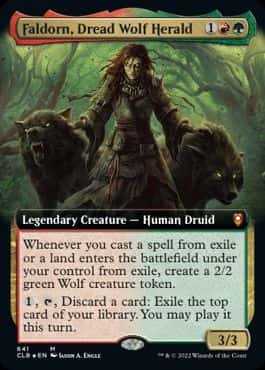 Faldorn, Dread Wolf Herald - Magic: The Gathering - CLB Near Mint Inglés - Carta de Magic: The Gathering en México | Hydra Collectables