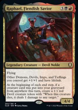 Raphael, Fiendish Savior - Magic: The Gathering - CLB Near Mint Inglés - Carta de Magic: The Gathering en México | Hydra Collectables