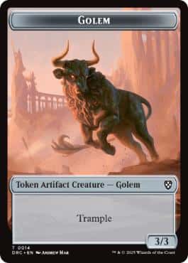 Golem/Golem Token - Magic: The Gathering - DRC Near Mint Inglés - Carta de Magic: The Gathering en México | Hydra Collectables