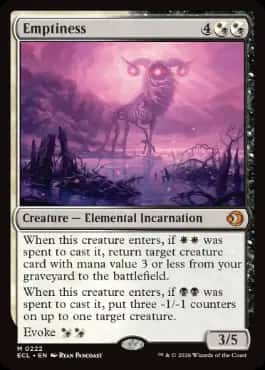 Emptiness - Magic: The Gathering - ECL Near Mint Inglés - Carta de Magic: The Gathering en México | Hydra Collectables