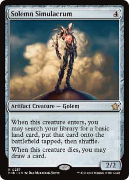 Solemn Simulacrum - Magic: The Gathering - FDN Near Mint Inglés - Carta de Magic: The Gathering en México | Hydra Collectables