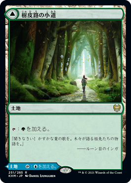Barkchannel Pathway - Magic: The Gathering - KHM-PRE Near Mint Japonés - Carta de Magic: The Gathering en México | Hydra Collectables
