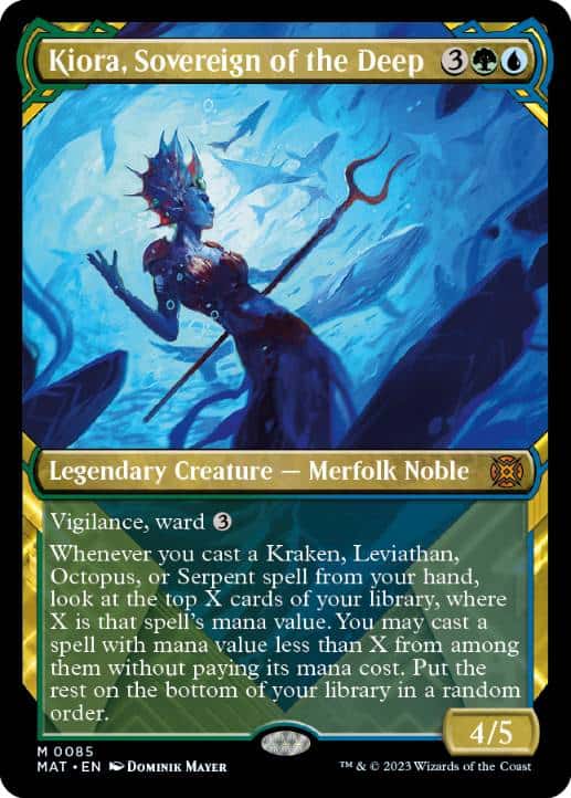 Kiora, Sovereign of the De - Magic: The Gathering - MAT-BF Near Mint Inglés - Carta de Magic: The Gathering en México | Hydra Collectables
