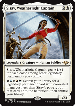 Sisay, Weatherlight Captain - Magic: The Gathering - MH1 Near Mint Inglés - Carta de Magic: The Gathering en México | Hydra Collectables