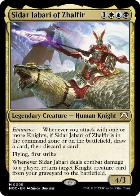 Sidar Jabari of Zhalfir - Magic: The Gathering - MOC Near Mint Inglés - Carta de Magic: The Gathering en México | Hydra Collectables