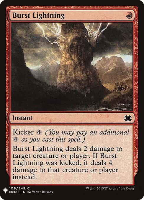 Burst Lightning - Magic: The Gathering - MM2 Near Mint Inglés - Carta de Magic: The Gathering en México | Hydra Collectables