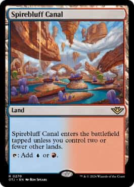 Spirebluff Canal - Magic: The Gathering - P Stamped_OTJ Near Mint Inglés - Carta de Magic: The Gathering en México | Hydra Collectables