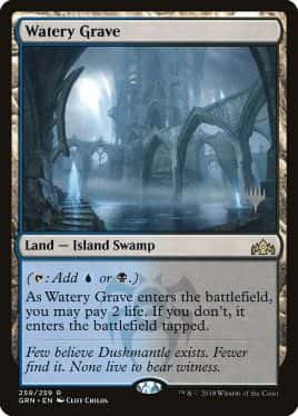 Watery Grave - Magic: The Gathering - P Stamped_GRN Near Mint Japonés - Carta de Magic: The Gathering en México | Hydra Collectables