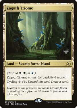 Zagoth Triome - Magic: The Gathering - P Stamped_IKO Near Mint Japonés - Carta de Magic: The Gathering en México | Hydra Collectables