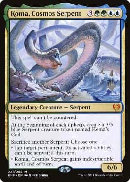 Koma, Cosmos Serpent - Magic: The Gathering - P Stamped_KHM Near Mint Inglés - Carta de Magic: The Gathering en México | Hydra Collectables