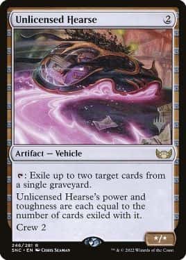 Unlicensed Hearse - Magic: The Gathering - P Stamped_SNC Near Mint Japonés - Carta de Magic: The Gathering en México | Hydra Collectables