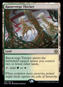 Razorverge Thicket - Magic: The Gathering - P Stamped_ONE Near Mint Japonés - Carta de Magic: The Gathering en México | Hydra Collectables