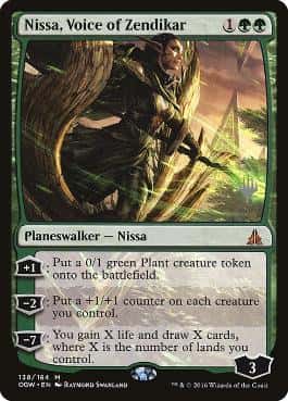 Nissa, Voice of Zendikar - Magic: The Gathering - P Stamped_OGW Near Mint Japonés - Carta de Magic: The Gathering en México | Hydra Collectables
