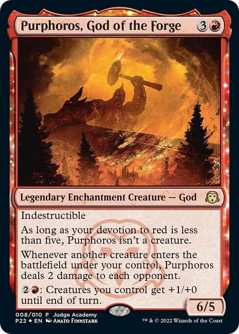Purphoros, God of the Forge - Magic: The Gathering - Judge Reward Near Mint Inglés - Carta de Magic: The Gathering en México | Hydra Collectables