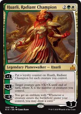 Huatli, Radiant Champion - Magic: The Gathering - RIX Near Mint Inglés - Carta de Magic: The Gathering en México | Hydra Collectables