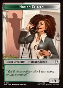 Human Citizen/Treasure Token - Magic: The Gathering - SPM Near Mint Inglés - Carta de Magic: The Gathering en México | Hydra Collectables