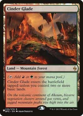 Cinder Glade - Magic: The Gathering - BFZ Near Mint Inglés - Carta de Magic: The Gathering en México | Hydra Collectables
