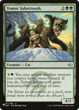Temur Sabertooth - Magic: The Gathering - FRF Near Mint Inglés - Carta de Magic: The Gathering en México | Hydra Collectables