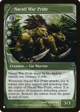Nacatl War-Pride - Magic: The Gathering - FUT Near Mint Inglés - Carta de Magic: The Gathering en México | Hydra Collectables