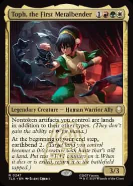 Toph, the First Metalbender - Magic: The Gathering - TLA Near Mint Inglés - Carta de Magic: The Gathering en México | Hydra Collectables