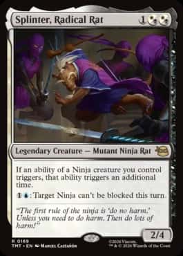 Splinter, Radical Rat - Magic: The Gathering - TMT Near Mint Inglés - Carta de Magic: The Gathering en México | Hydra Collectables