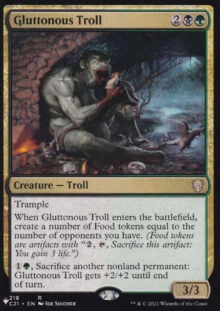 Gluttonous Troll - Magic: The Gathering - The List Near Mint Inglés - Carta de Magic: The Gathering en México | Hydra Collectables