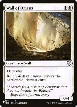 Wall of Omens - Magic: The Gathering - KHC Near Mint Inglés - Carta de Magic: The Gathering en México | Hydra Collectables