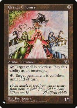 Ersatz Gnomes - Magic: The Gathering - The List Near Mint Inglés - Carta de Magic: The Gathering en México | Hydra Collectables