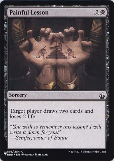 Painful Lesson - Magic: The Gathering - BBD Near Mint Inglés - Carta de Magic: The Gathering en México | Hydra Collectables
