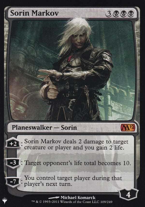 Sorin Markov - Magic: The Gathering - M12 Near Mint Inglés - Carta de Magic: The Gathering en México | Hydra Collectables