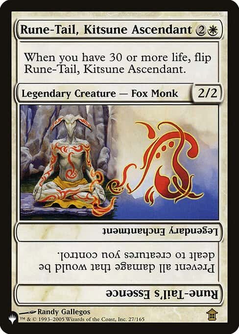 Rune-Tail, Kitsune Ascendar - Magic: The Gathering - The List Near Mint Inglés - Carta de Magic: The Gathering en México | Hydra Collectables