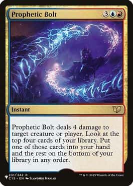 Prophetic Bolt - Magic: The Gathering - C15 Near Mint Inglés - Carta de Magic: The Gathering en México | Hydra Collectables