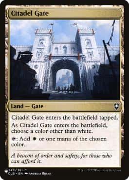 Citadel Gate - Magic: The Gathering - CLB Near Mint Inglés - Carta de Magic: The Gathering en México | Hydra Collectables