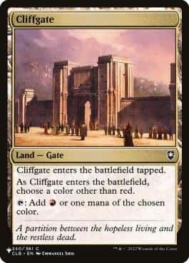Cliffgate - Magic: The Gathering - CLB Near Mint Inglés - Carta de Magic: The Gathering en México | Hydra Collectables