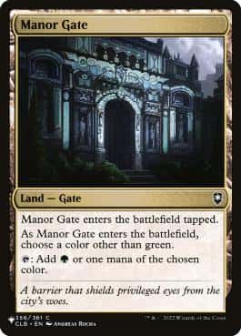 Manor Gate - Magic: The Gathering - CLB Near Mint Inglés - Carta de Magic: The Gathering en México | Hydra Collectables