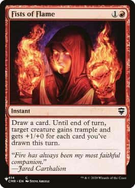 Fists of Flame - Magic: The Gathering - CMR Near Mint Inglés - Carta de Magic: The Gathering en México | Hydra Collectables