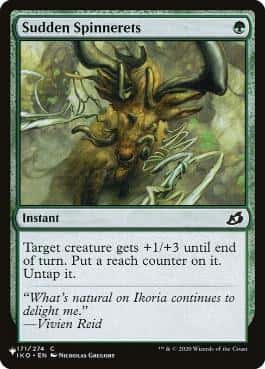 Sudden Spinnerets - Magic: The Gathering - IKO Near Mint Inglés - Carta de Magic: The Gathering en México | Hydra Collectables
