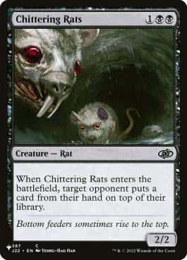 Chittering Rats - Magic: The Gathering - J22 Near Mint Inglés - Carta de Magic: The Gathering en México | Hydra Collectables