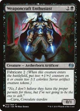 Weaponcraft Enthusiast - Magic: The Gathering - KLD Near Mint Inglés - Carta de Magic: The Gathering en México | Hydra Collectables