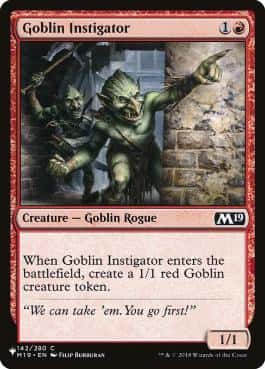 Goblin Instigator - Magic: The Gathering - M19 Near Mint Inglés - Carta de Magic: The Gathering en México | Hydra Collectables